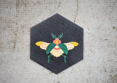 scarabee noir deco murale